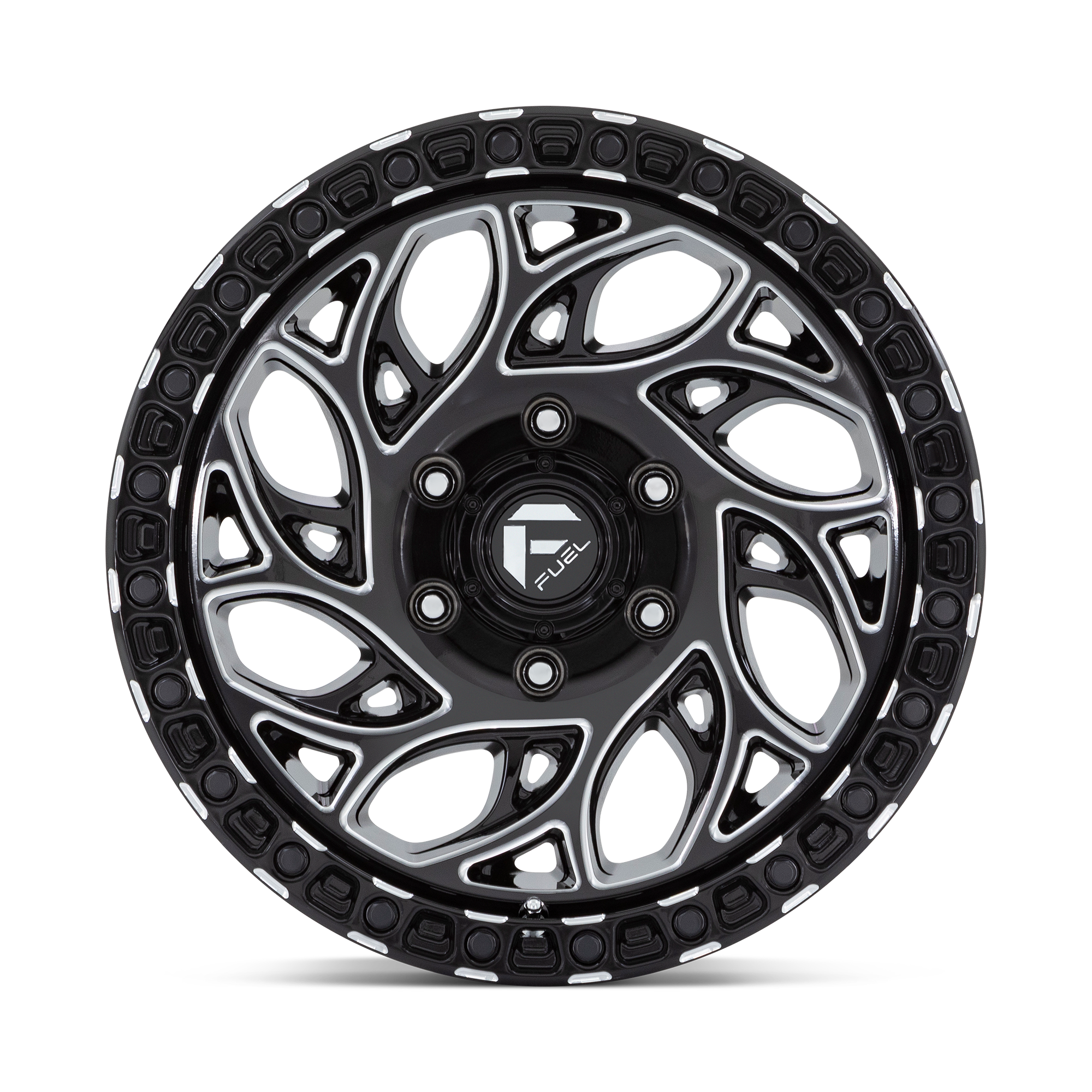 Fuel Wheels D840 Runner OR 15x10 Gloss Black Milled -43mm ET 72.56mm CB 5x114.3