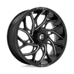 Fuel Wheels D741 Runner UTV 15x10 Gloss Black Milled 0mm ET 132mm CB 4x156
