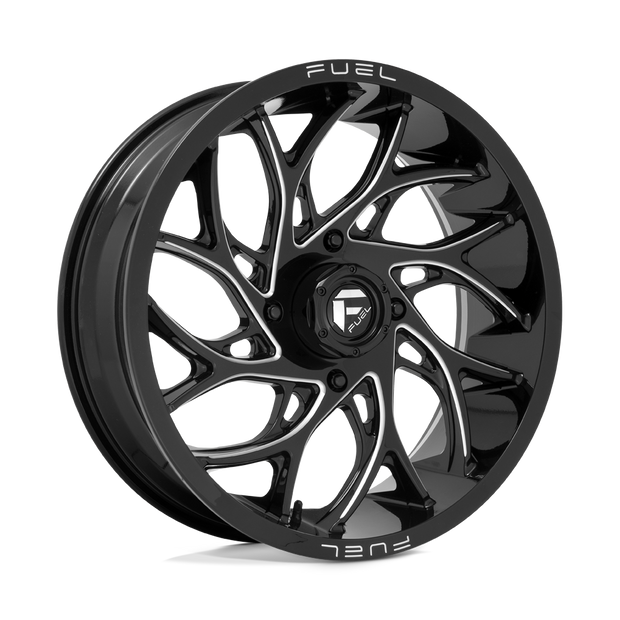 Fuel Wheels D741 Runner UTV 15x10 Gloss Black Milled 0mm ET 132mm CB 4x156