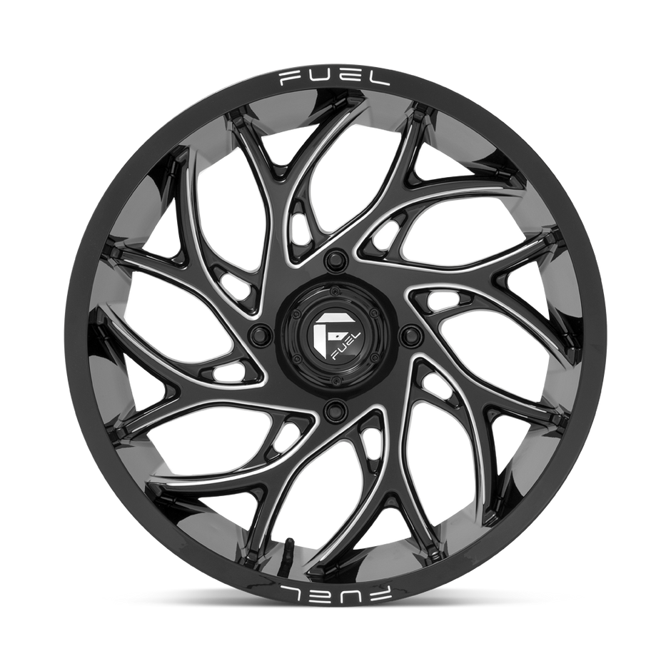 Fuel Wheels D741 Runner UTV 15x10 Gloss Black Milled 0mm ET 132mm CB 4x156