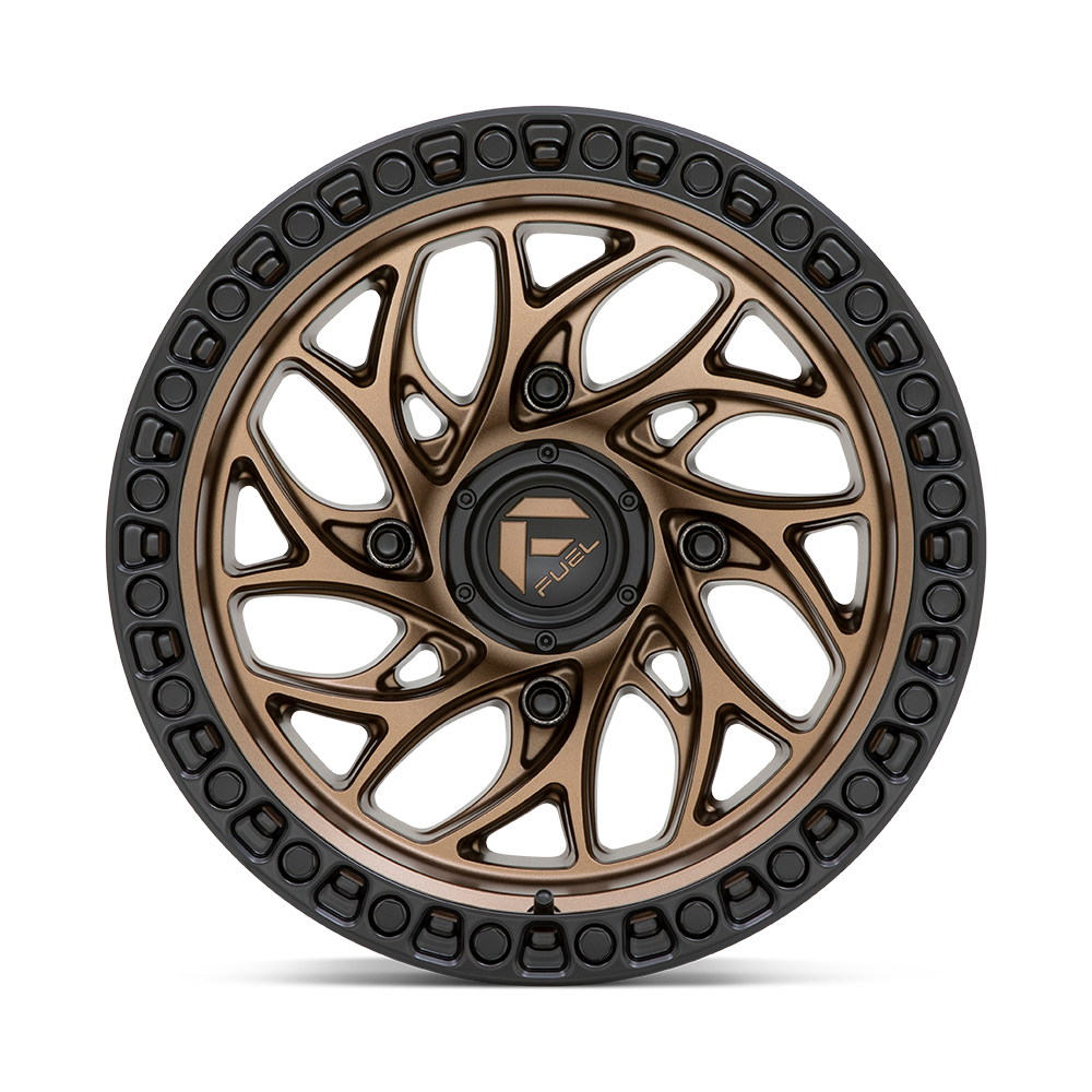 Fuel Wheels D777 Runner UTV 15x10 Bronze W/Black Ring 0mm ET 132mm CB 4x156