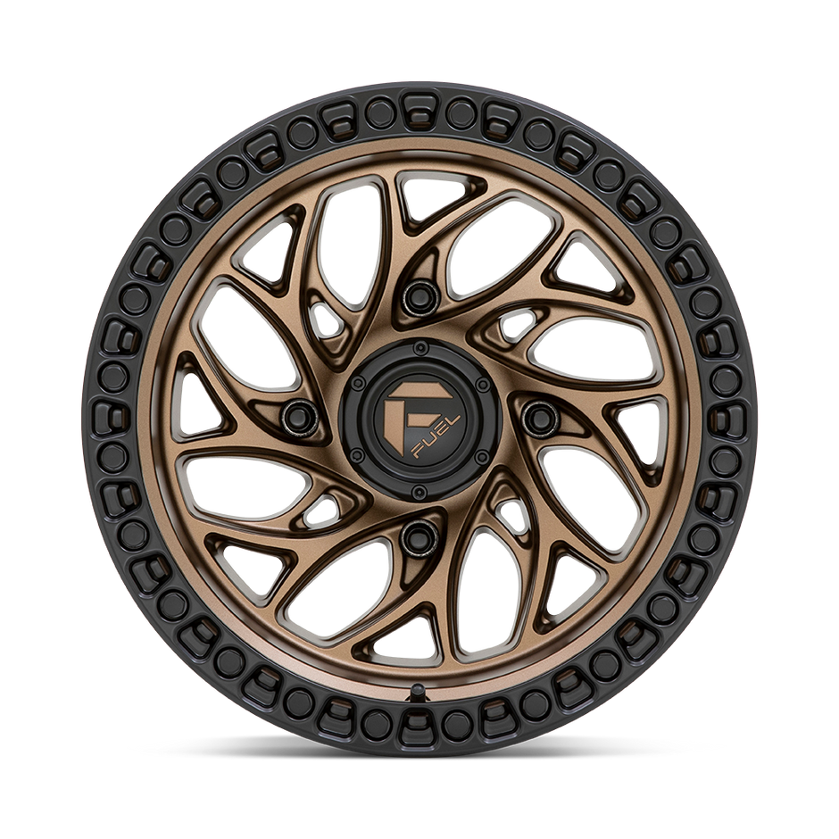 Fuel Wheels D777 Runner UTV 15x10 Bronze W/Black Ring 0mm ET 132mm CB 4x156