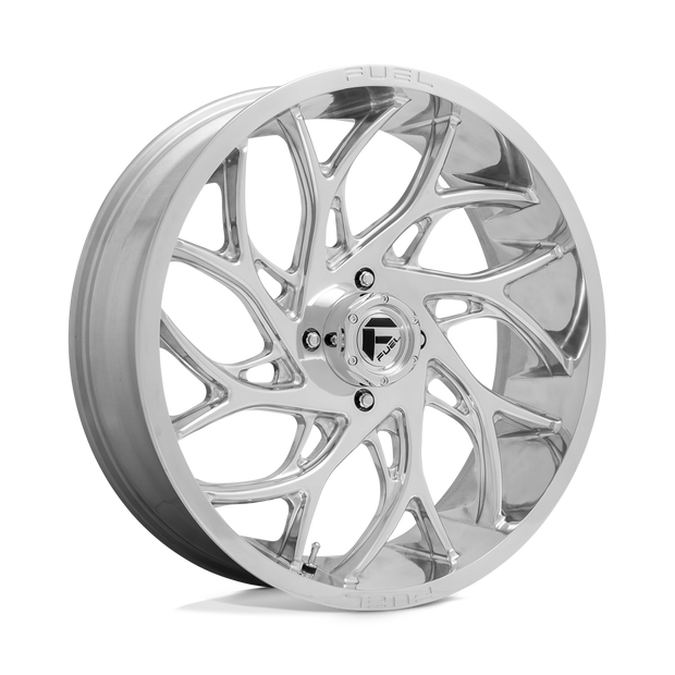 Fuel Wheels D204 Runner UTV 22x7 Polished 13mm ET 110.1mm CB 4x137