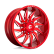 Fuel Wheels D745 Saber 20x10 Candy Red Milled -18mm ET 125.1mm CB 8x170