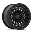 Black Rhino Hard Alloys BR014 Sahara 17x9 Matte Black w/Gloss Black Lip 0mm ET 71.5mm CB 5x127