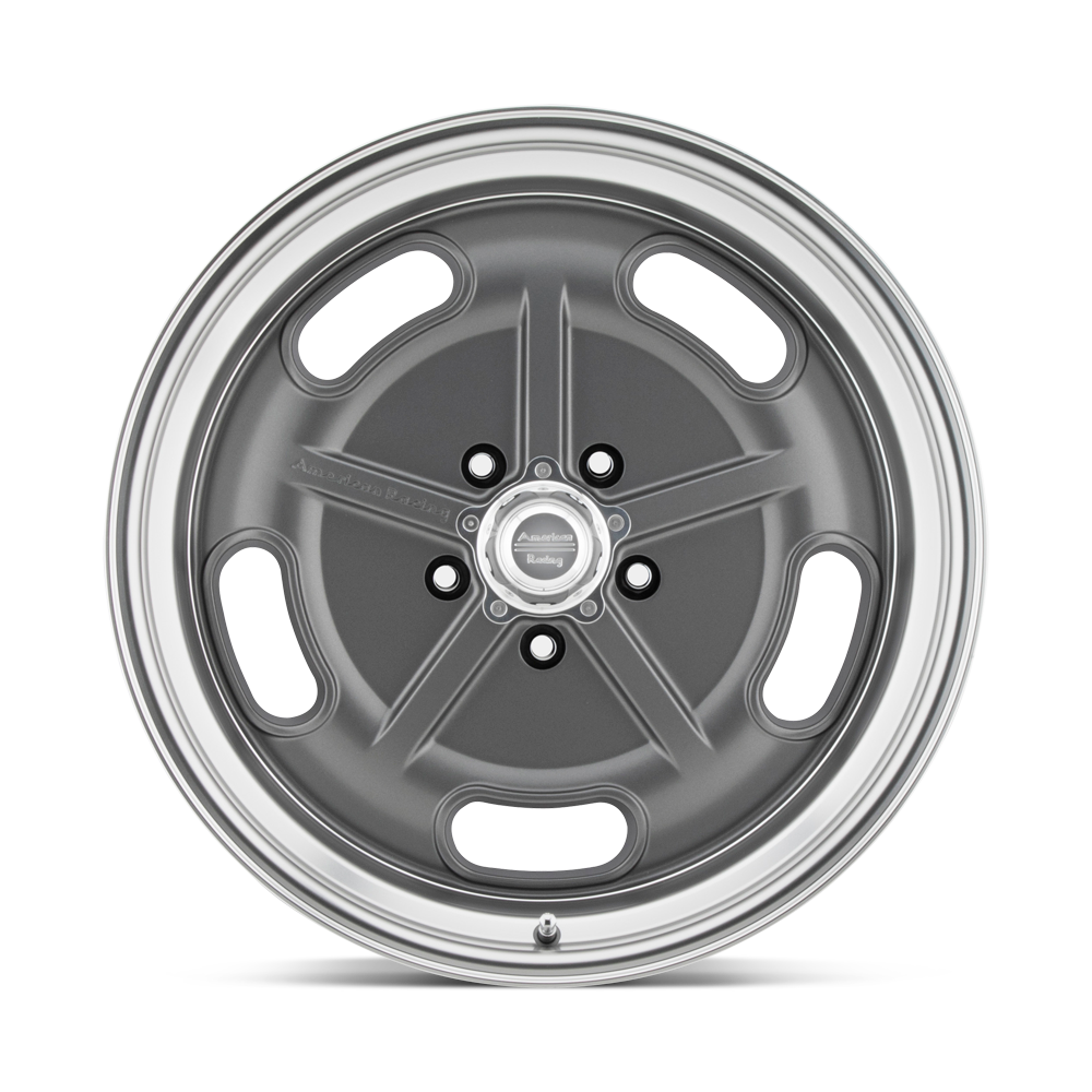 American Racing VN470 Salt Flat 18x8 Mag Gray w/Polished Barrel 0mm ET 5x135