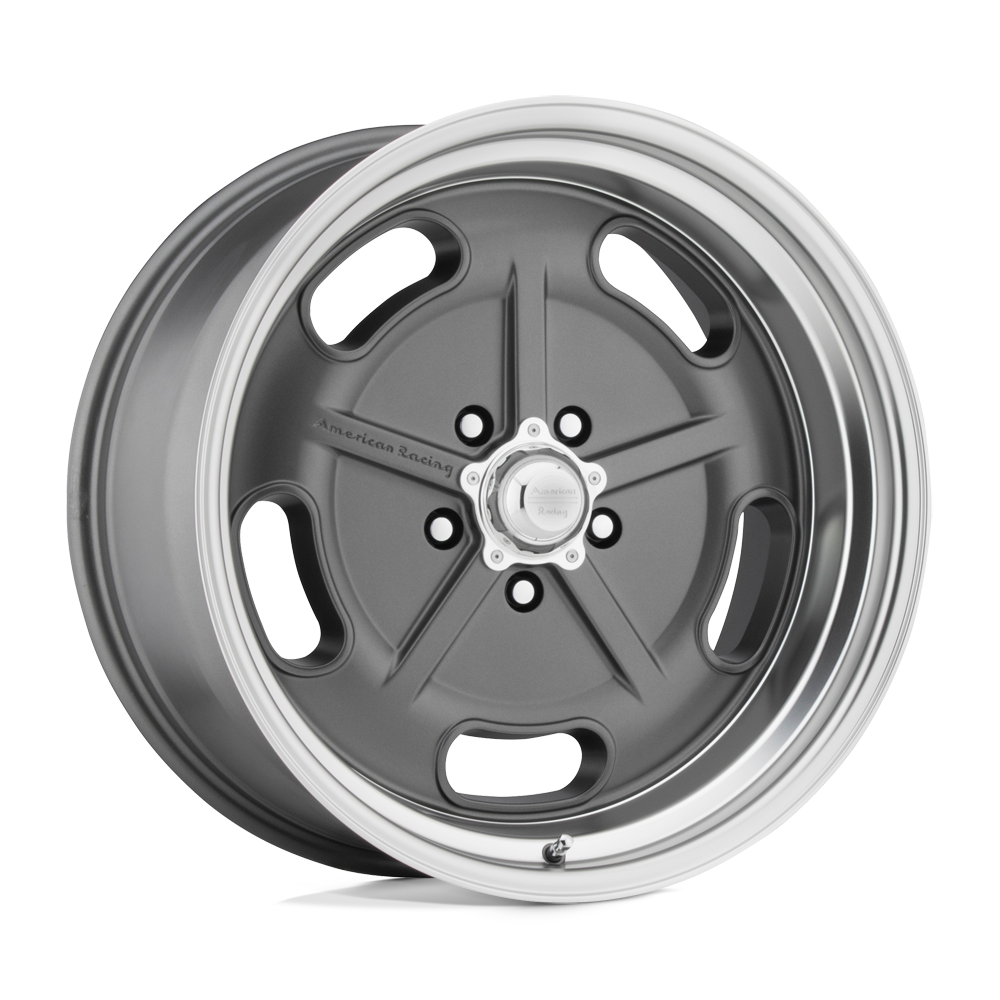 American Racing VN470 Salt Flat 18x8 Mag Gray w/Polished Barrel 0mm ET 5x135