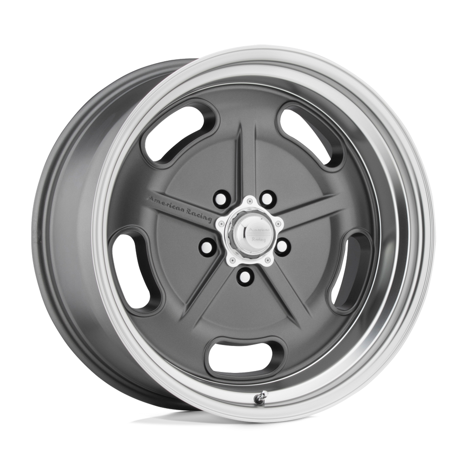 American Racing VN470 Salt Flat 18x8 Mag Gray w/Polished Barrel 0mm ET 5x135