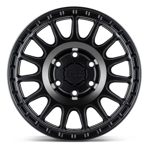 Black Rhino Hard Alloys Sandstorm 15x7 Semi Gloss Black w/Machined Dark Ring 15mm ET 76.1mm CB 5x114.3