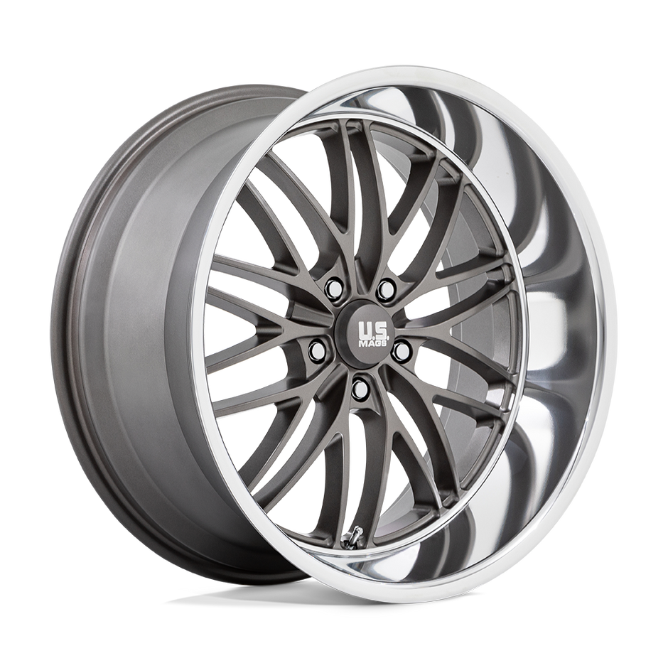 U.S. Mags U139 Santa Cruz 20x10 Anthracite w/Diamond Cut Lip 6mm ET 72.56mm CB 5x120.65