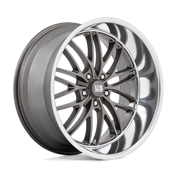 U.S. Mags U139 Santa Cruz 20x10 Anthracite w/Diamond Cut Lip 6mm ET 72.56mm CB 5x120.65