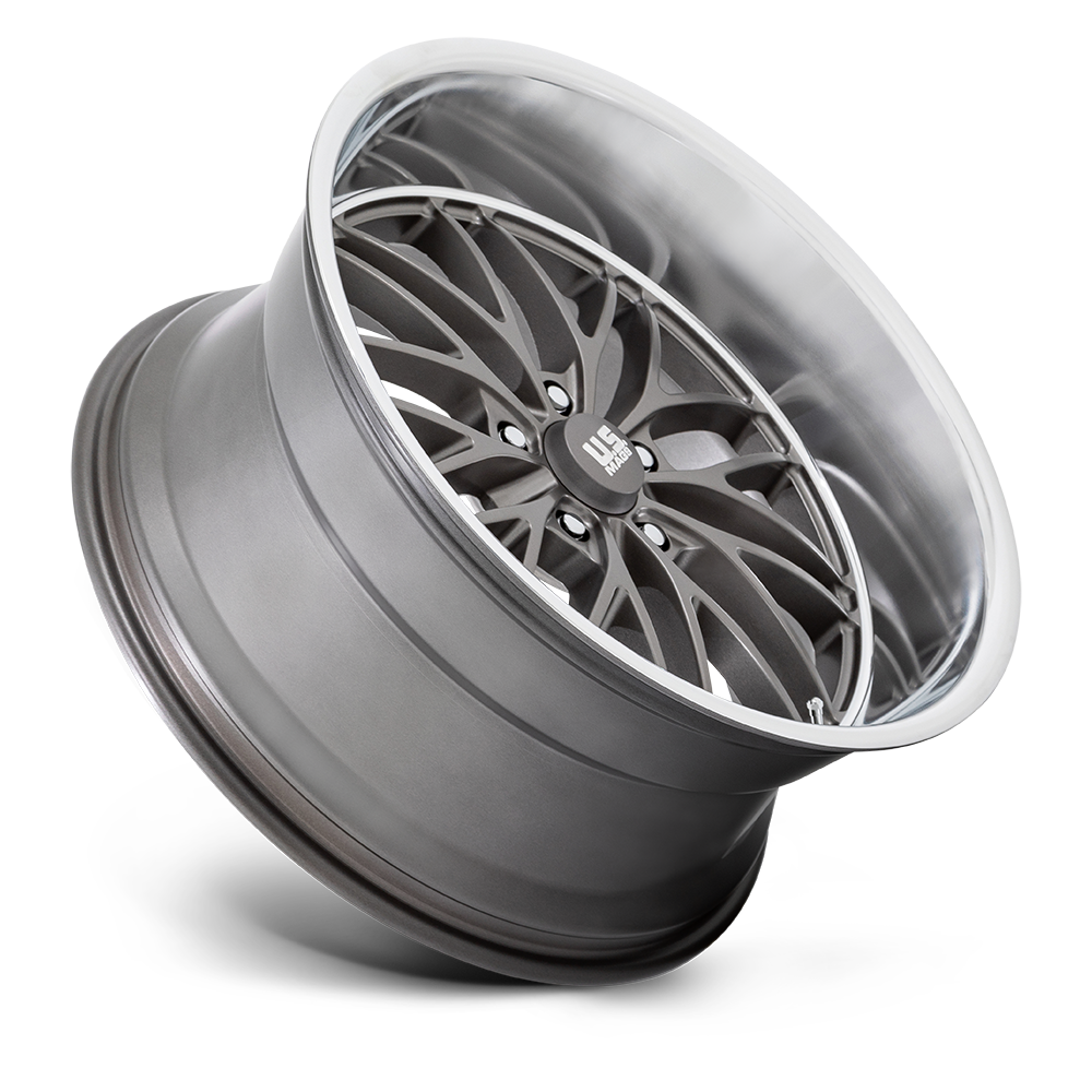 U.S. Mags U139 Santa Cruz 20x10 Anthracite w/Diamond Cut Lip 6mm ET 72.56mm CB 5x120.65