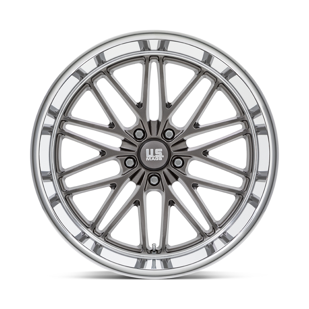 U.S. Mags U139 Santa Cruz 20x10 Anthracite w/Diamond Cut Lip 6mm ET 72.56mm CB 5x120.65