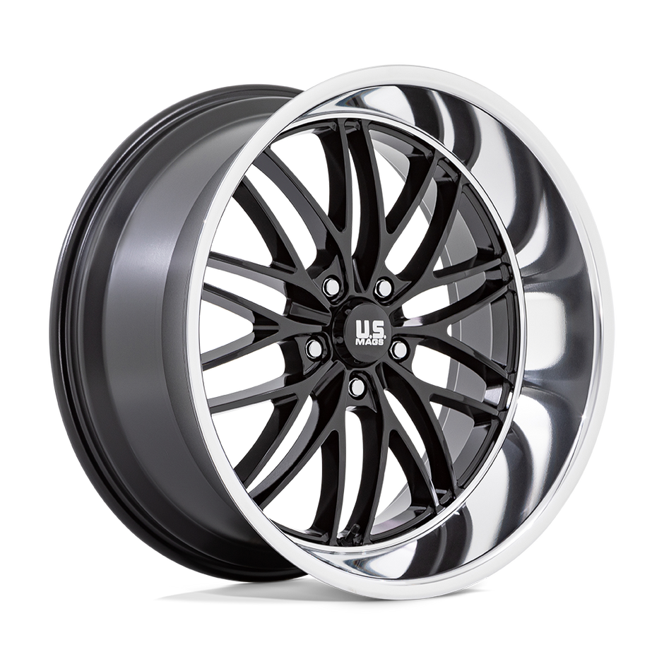 U.S. Mags U138 Santa Cruz 20x10 Gloss Black w/Diamond Cut Lip 6mm ET 72.56mm CB 5x120.65