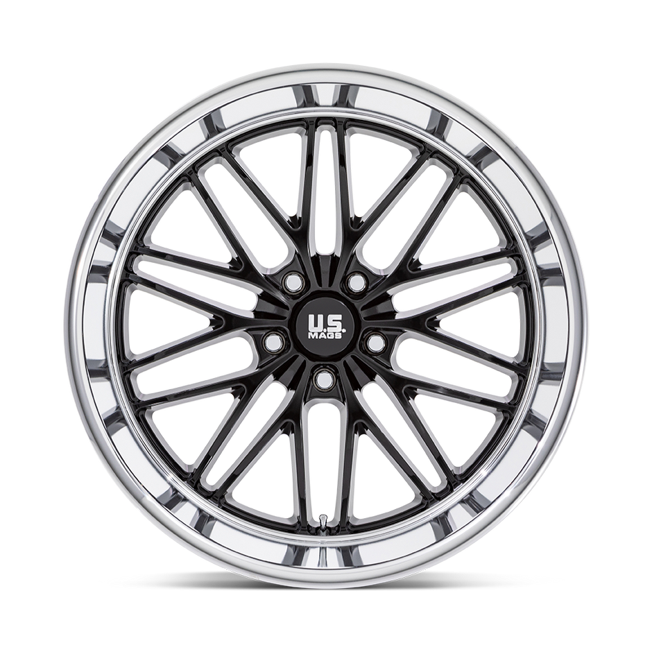 U.S. Mags U138 Santa Cruz 20x10 Gloss Black w/Diamond Cut Lip 6mm ET 72.56mm CB 5x120.65