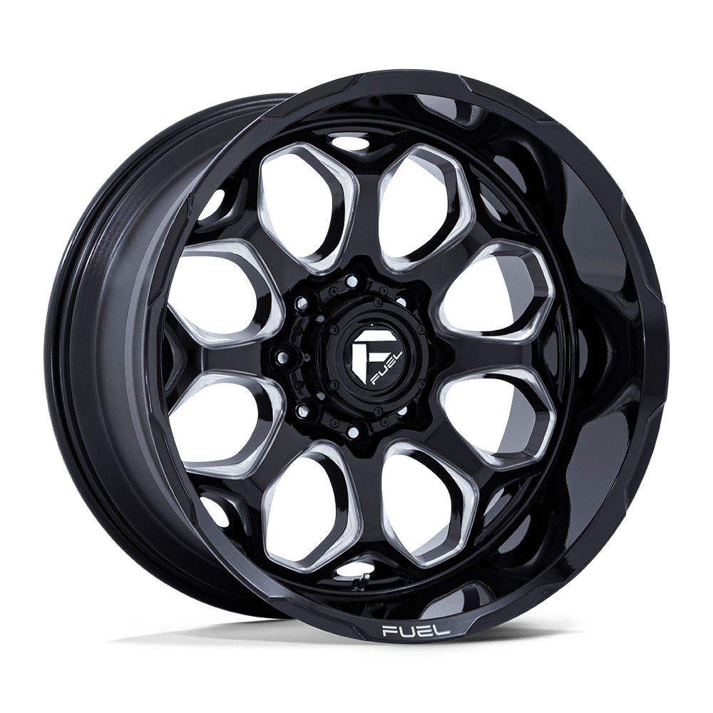 Fuel Wheels FC862 Scepter 20x10 Gloss Black Milled -18mm ET 71.5mm CB 5x127