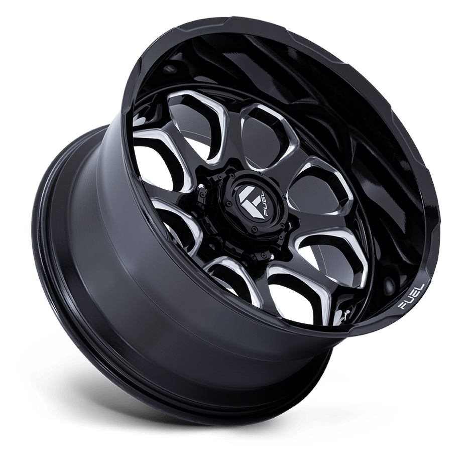 Fuel Wheels FC862 Scepter 20x10 Gloss Black Milled -18mm ET 71.5mm CB 5x127