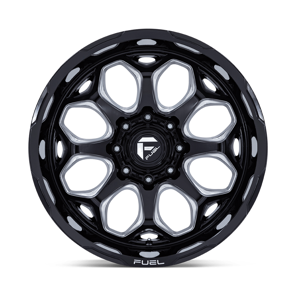 Fuel Wheels FC862 Scepter 20x10 Gloss Black Milled -18mm ET 71.5mm CB 5x127