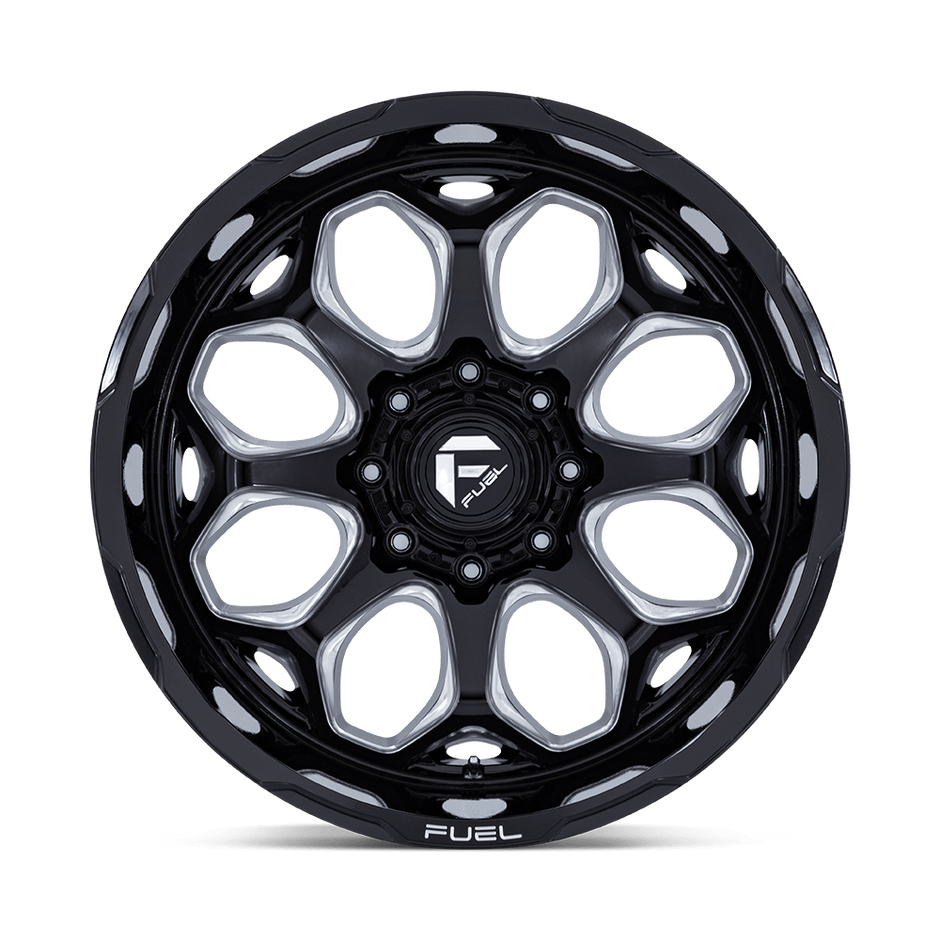 Fuel Wheels FC862 Scepter 20x10 Gloss Black Milled -18mm ET 71.5mm CB 5x127
