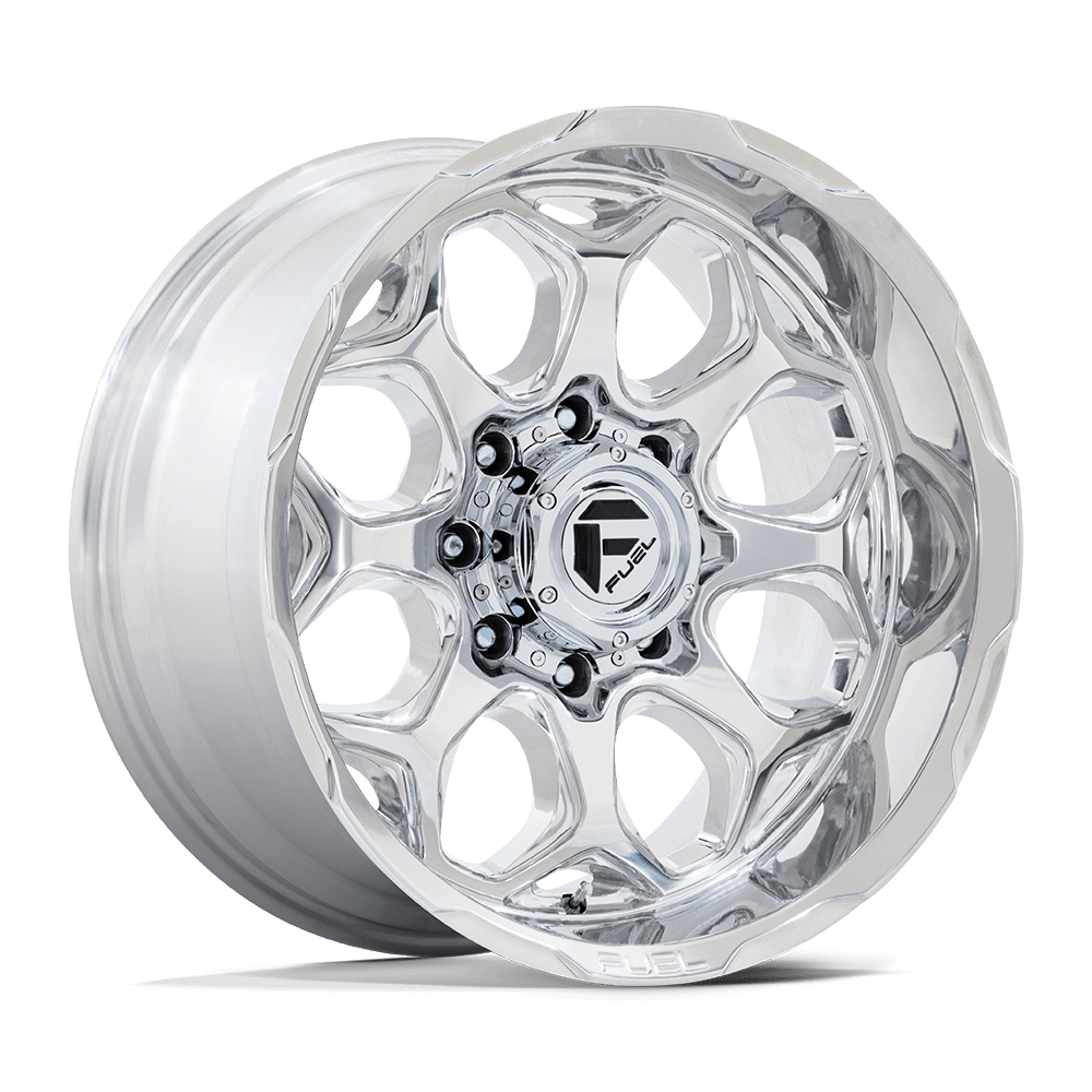 Fuel Wheels FC862 Scepter 20x10 Polished w/Milled -18mm ET 71.5mm CB 5x127