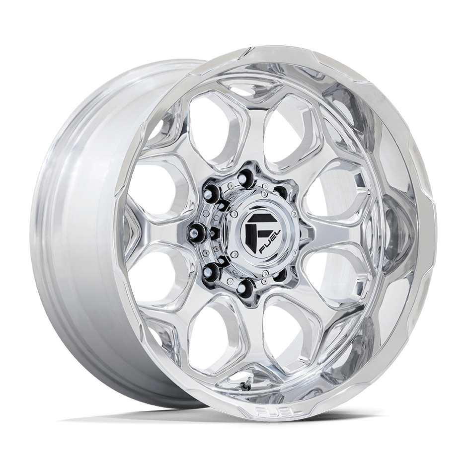 Fuel Wheels FC862 Scepter 20x10 Polished w/Milled -18mm ET 71.5mm CB 5x127