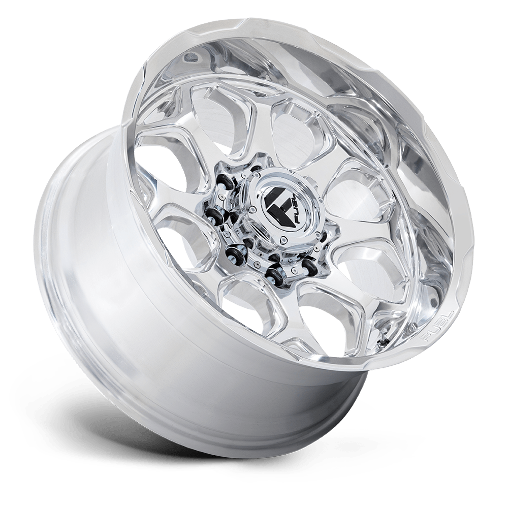 Fuel Wheels FC862 Scepter 20x10 Polished w/Milled -18mm ET 71.5mm CB 5x127