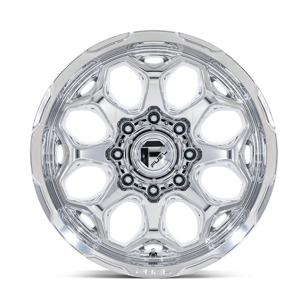 Fuel Wheels FC862 Scepter 20x10 Polished w/Milled -18mm ET 71.5mm CB 5x127