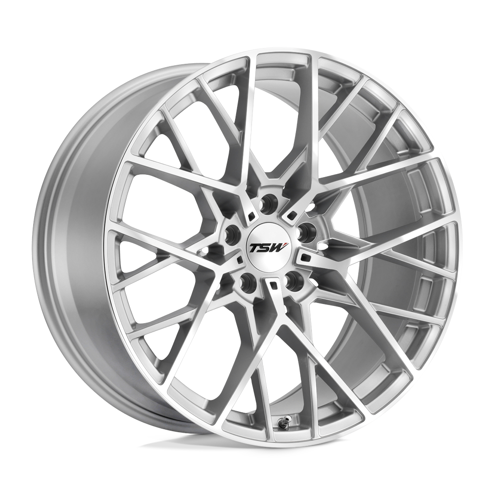 TSW Sebring 17x8 Silver w/Mirror Cut Face 32mm ET 72.1mm CB 5x112