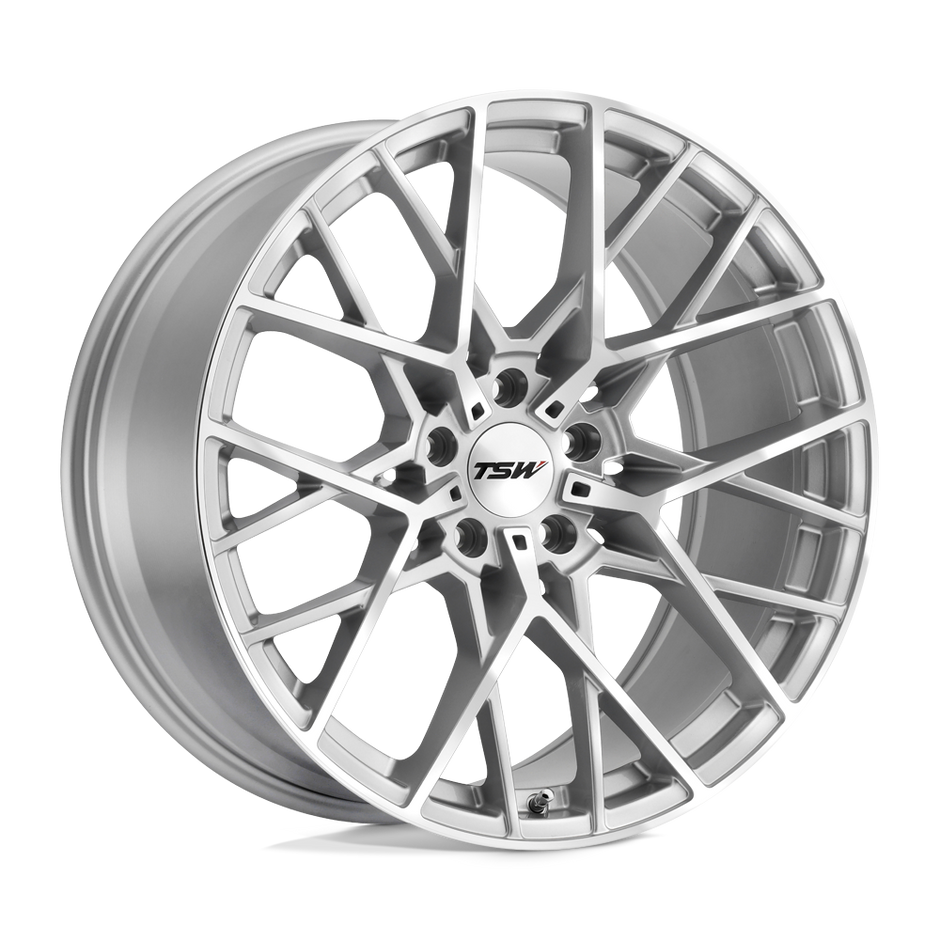 TSW Sebring 17x8 Silver w/Mirror Cut Face 32mm ET 72.1mm CB 5x112
