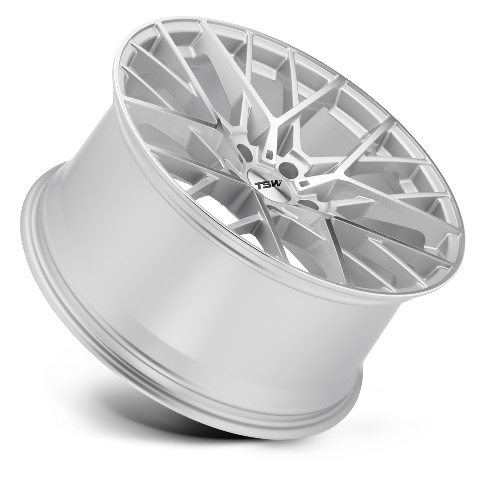 TSW Sebring 17x8 Silver w/Mirror Cut Face 32mm ET 72.1mm CB 5x112