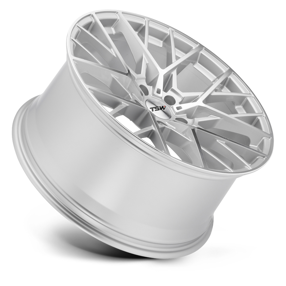 TSW Sebring 17x8 Silver w/Mirror Cut Face 32mm ET 72.1mm CB 5x112