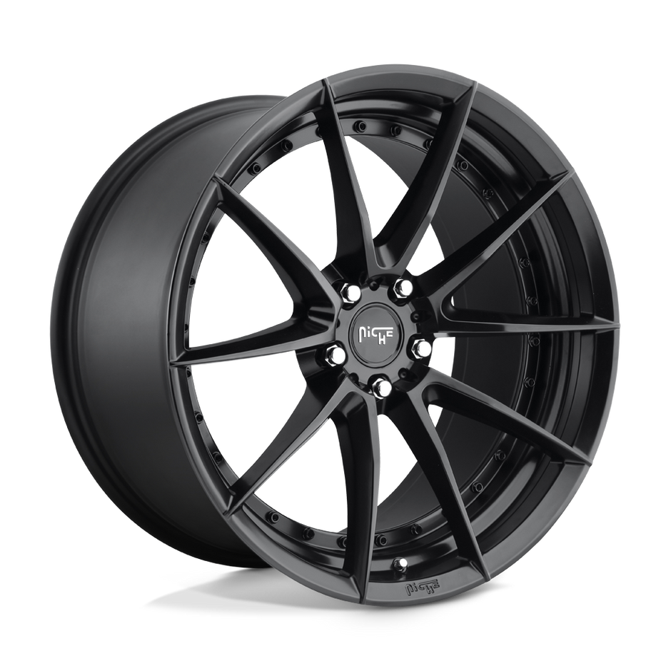 Niche M196 Sector 19x8.5 Matte Black 42mm ET Custom CB 5x114.3