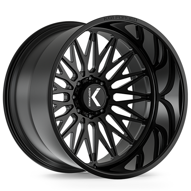 KG1 Forged KC059 Seismic 26x12 Gloss Black -44mm ET 124.3mm CB 8x180