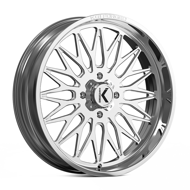 KG1 Forged KU059 Seismic UTV 24x7 Polished 0mm ET 132mm CB 4x156