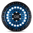 Black Rhino Hard Alloys Sentinel 17x8.5 Cobalt Blue w/Black Ring -18mm ET 124.2mm CB 8x180