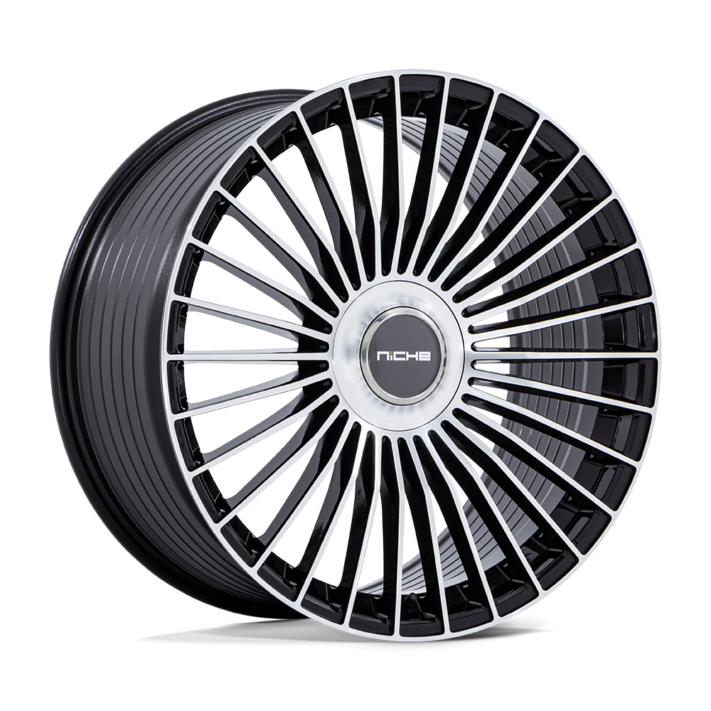 Niche NC282 Serene 20x10.5 Gloss Black w/Machined Face 45mm ET 72.56mm CB 5x108/5x112