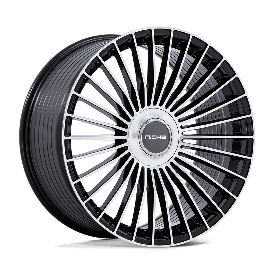 Niche NC282 Serene 20x10.5 Gloss Black w/Machined Face 45mm ET 72.56mm CB 5x108/5x112