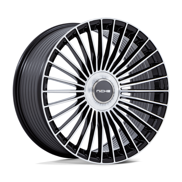 Niche NC282 Serene 24x10 Gloss Black w/Machined Face 20mm ET 84.1mm CB 5x130