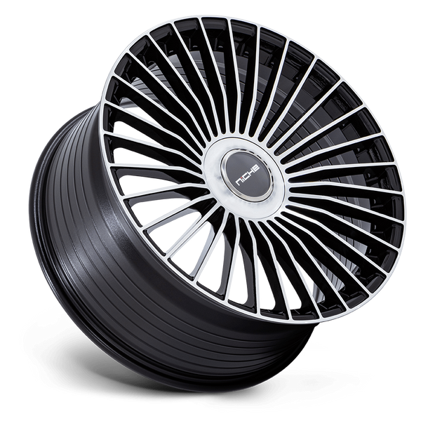 Niche NC282 Serene 24x10 Gloss Black w/Machined Face 20mm ET 84.1mm CB 5x130