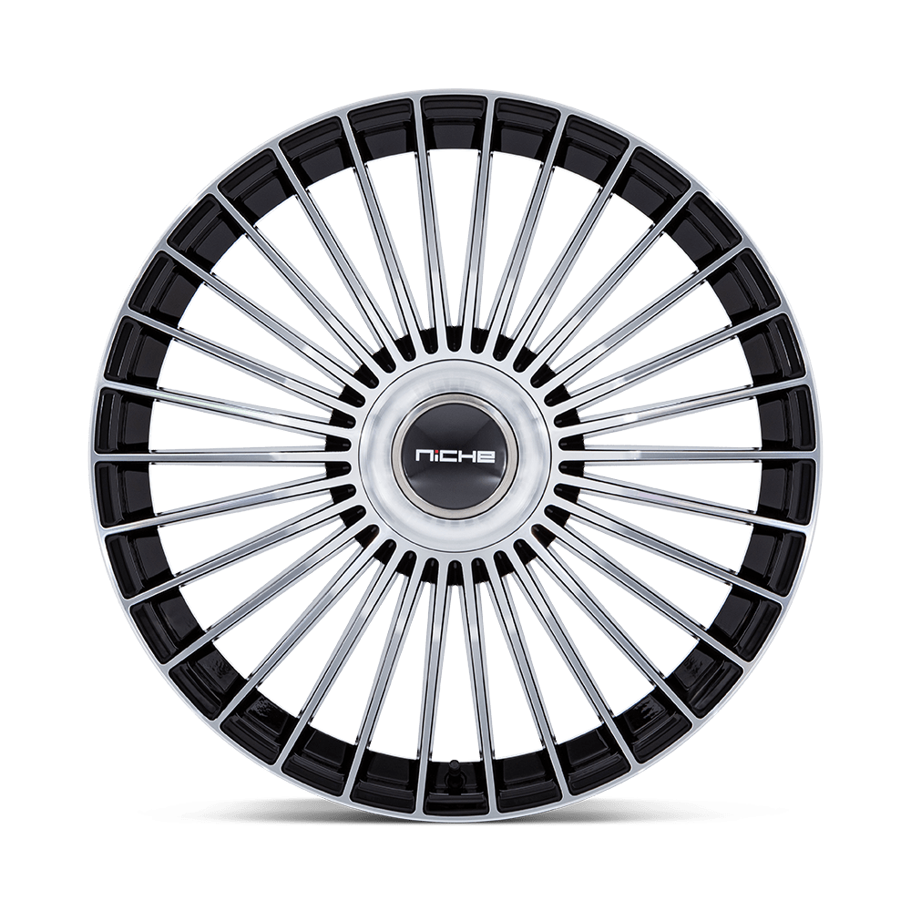 Niche NC282 Serene 20x10.5 Gloss Black w/Machined Face 45mm ET 72.56mm CB 5x108/5x112
