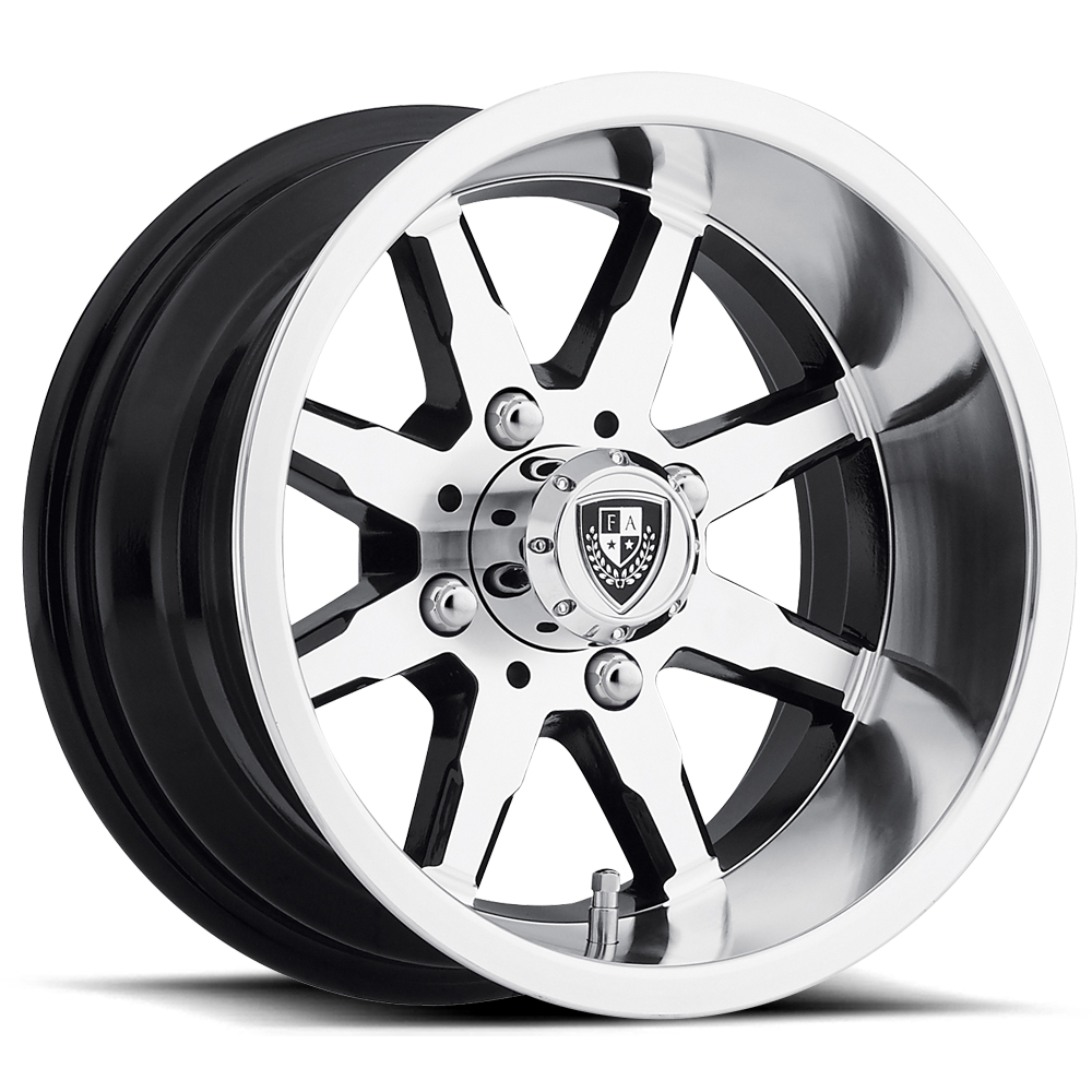 Fairway Alloys FA141 Shift 10x7 Machined Gloss Black -25mm ET 70.7mm CB 4x101.6