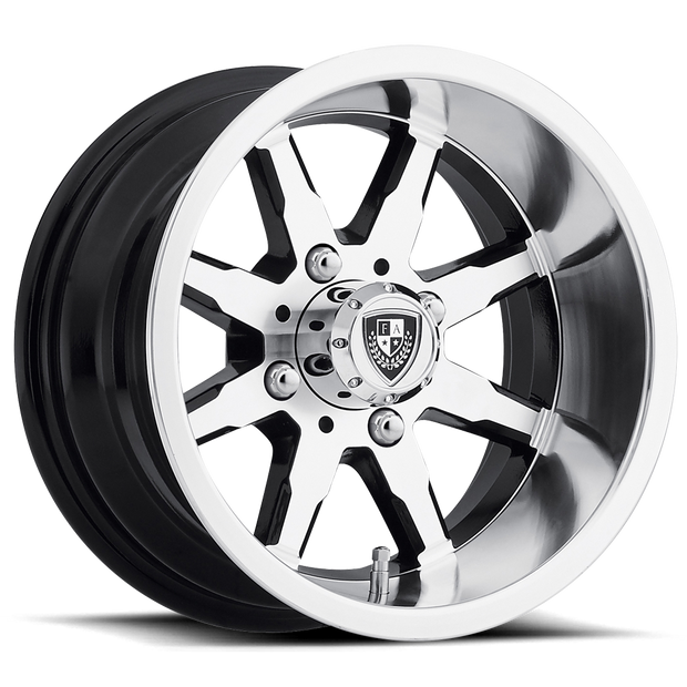 Fairway Alloys FA142 Shift 12x6 Machined Gloss Black -30mm ET 70.7mm CB 4x101.6