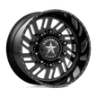 American Force Shift SD forged wheels in gloss black milled finish, three-quarter view