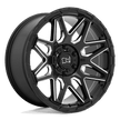 Black Rhino Hard Alloys Shockwave 20x9.5 Gloss Black w/Milled Spokes -18mm ET 71.5mm CB 5x127