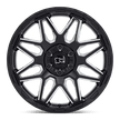 Black Rhino Hard Alloys Shockwave 20x9.5 Gloss Black w/Milled Spokes -18mm ET 71.5mm CB 5x127