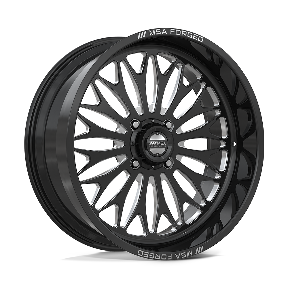 MSA Offroad Wheels MA401 Shockwave UTV 24x10 Gloss Black Machined -25mm ET 72.56mm CB 4x156