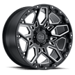 Black Rhino Hard Alloys Shrapnel 20x9.5 Gloss Black w/Milled Spokes 12mm ET 110.1mm CB 5x150