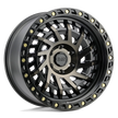 Black Rhino Hard Alloys Shredder 17x9 Matte Black w/Machined Dark Tint -12mm ET 112.1mm CB 6x139.7