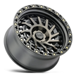 Black Rhino Hard Alloys Shredder 17x9 Matte Black w/Machined Dark Tint -12mm ET 112.1mm CB 6x139.7