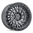 Black Rhino Hard Alloys Shredder 17x9 Matte Gunmetal w/Black Ring -18mm ET 71.5mm CB 5x127